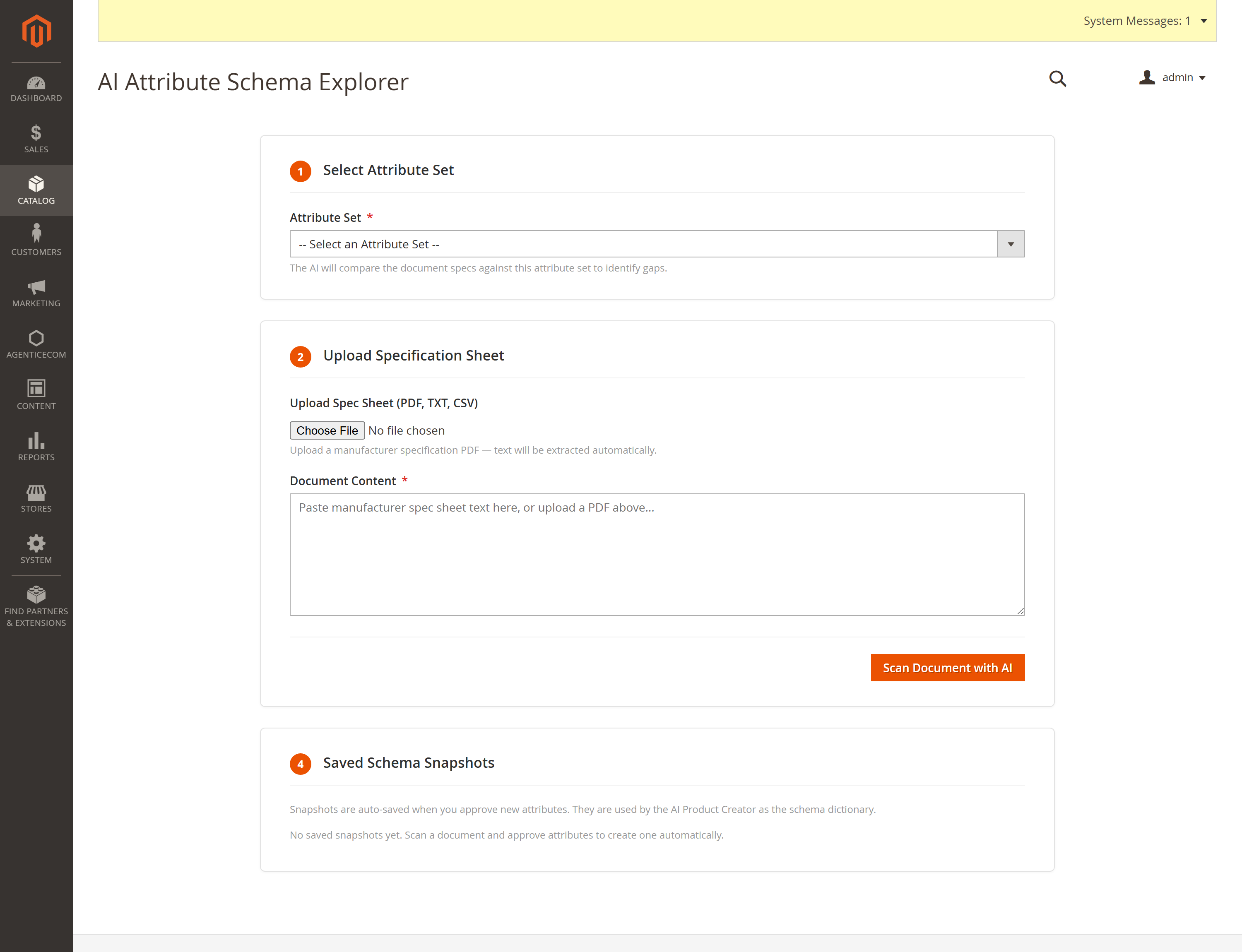 AI Attribute Schema Explorer